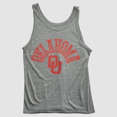 Oklahoma Sooners 80s Tank - Heather Gray - M by Fanatics Real Vintage