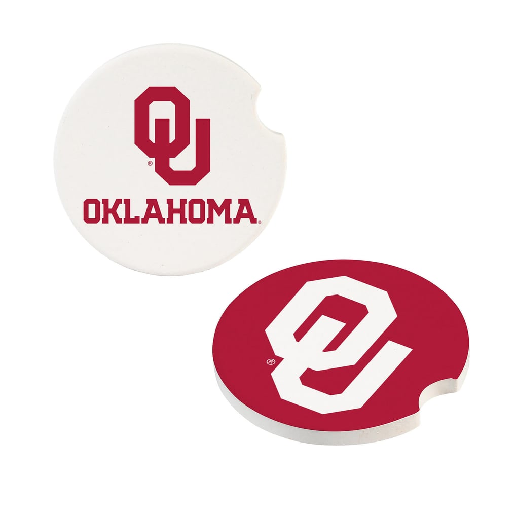 Oklahoma Sooners Ceramic Car Coaster Four-Piece Set
