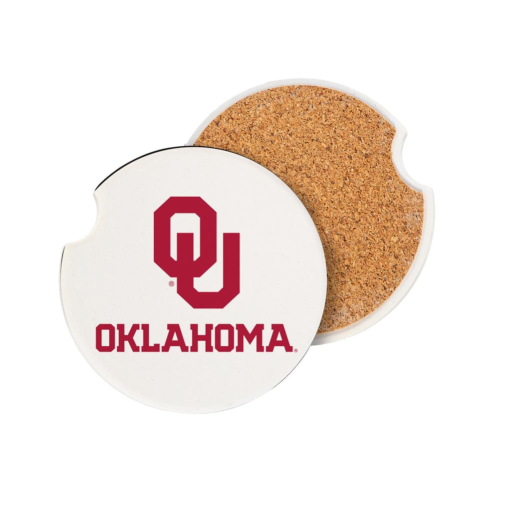Oklahoma Sooners Ceramic Car Coaster Four-Piece Set