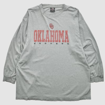 Oklahoma Sooners Colosseum 2000s Long Sleeve T-shirt - Heather Gray - 3XL by Fanatics Real Vintage