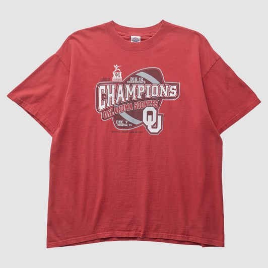 Oklahoma Sooners Delta 2002 T-shirt - Red - L by Fanatics Real Vintage