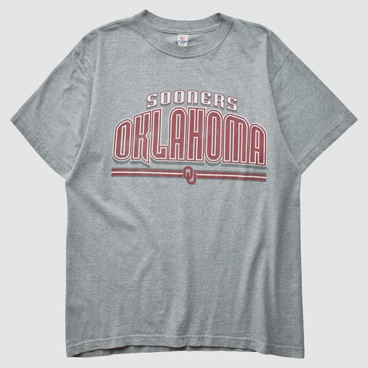 Oklahoma Sooners J America Sportswear 2000s T-shirt - Heather Gray - M by Fanatics Real Vintage