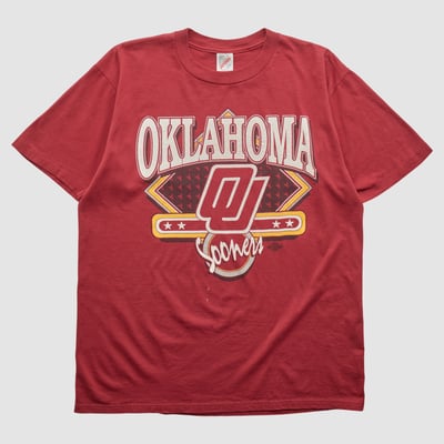 Oklahoma Sooners Jerzees 90s T-shirt - Red - L by Fanatics Real Vintage