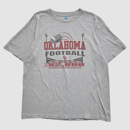 Oklahoma Sooners NCAA 2010s T-shirt - Gray - XL by Fanatics Real Vintage