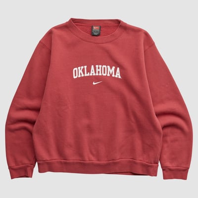 Oklahoma Sooners Nike 2000s Sweatshirt - Red - XXS by Fanatics Real Vintage