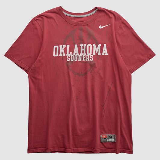 Oklahoma Sooners Nike 2010s T-shirt - Red - L by Fanatics Real Vintage