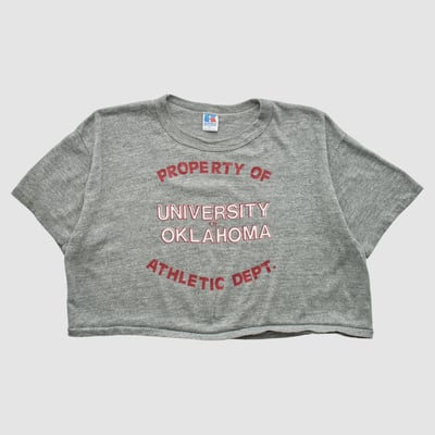 Oklahoma Sooners Russell 80s T-shirt - Gray - L by Fanatics Real Vintage