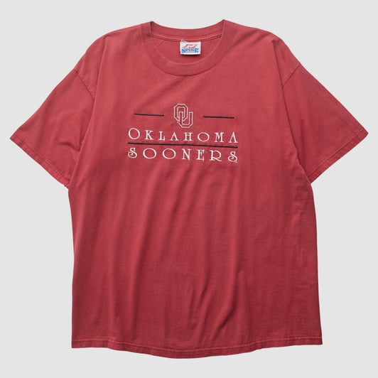 Oklahoma Sooners Spike 2000s T-shirt - Red - 2XL by Fanatics Real Vintage