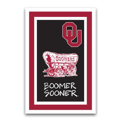 Oklahoma Sooners Team Logo Garden Flag