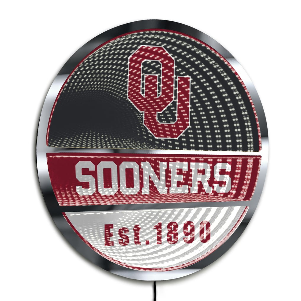 Oklahoma Sooners Three-Cell Circular Infinity Light
