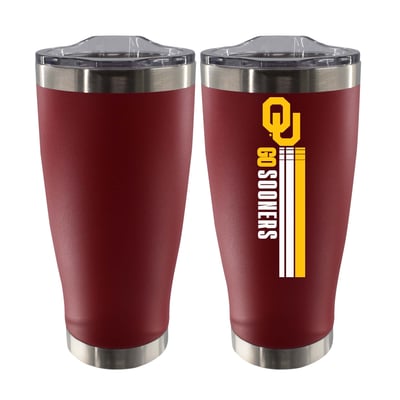 Oklahoma Sooners The Memory Company 20oz. Let's Go Stainless Steel Tumbler