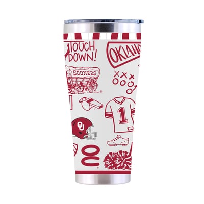 Oklahoma Sooners The Memory Company 30oz. Sketchpad Stainless Steel Tumbler