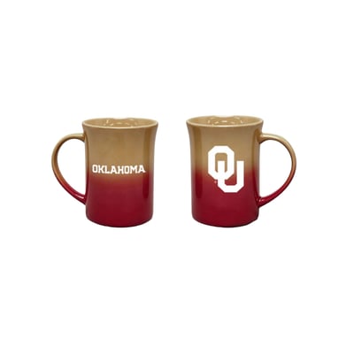 Oklahoma Sooners The Memory Company Two-Pack 15oz. Ceramic Ombre Mug Set