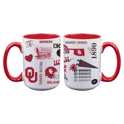 Oklahoma Sooners The Memory Company Two-Piece 15oz. Loco Coffee Mug Set