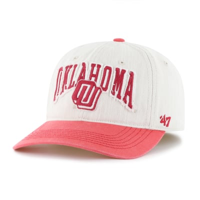  Oklahoma Sooners '47 Unisex Well Worn Clean Up Stretch Fit Hat - Cream