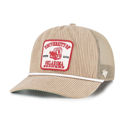 Oklahoma Sooners '47 Unisex Cordlandia Hitch Adjustable Hat - Khaki