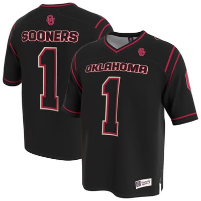 Oklahoma Sooners GameDay Greats Unisex Lightweight Football Fashion Jersey - Black