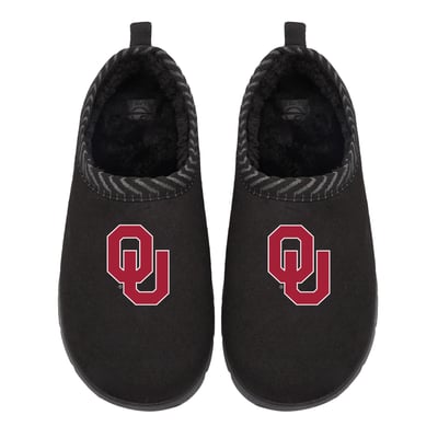 Oklahoma Sooners ISlide Unisex Primary Logo Mission Slippers - Black
