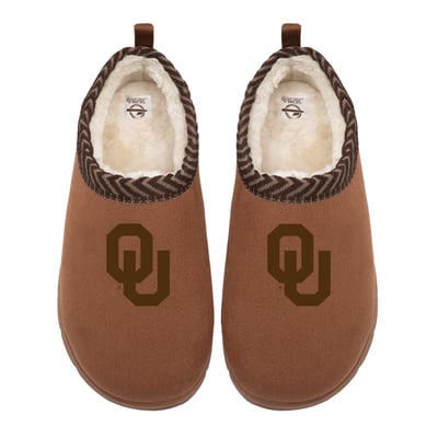 Oklahoma Sooners ISlide Unisex Tonal Logo Mission Slippers - Tan
