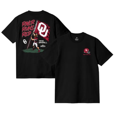 Tate Sandell Oklahoma Sooners Unisex The River Runs Red T-Shirt - Black