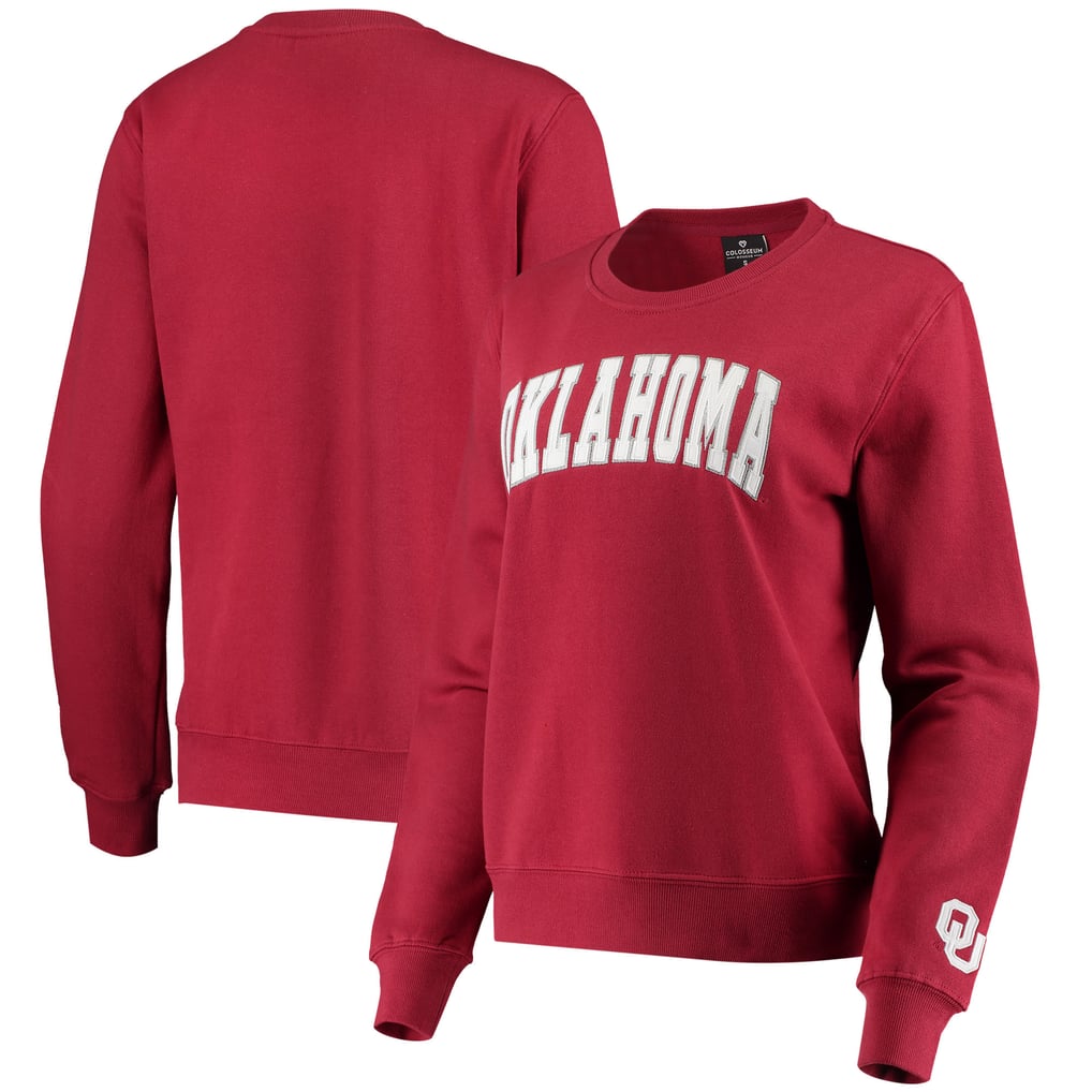 Oklahoma Sooners Colosseum Women's Campanile Pullover Sweatshirt - Crimson