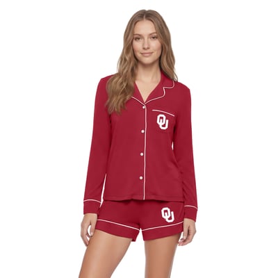 Oklahoma Sooners Concepts Sport Women's Medley Sleep Set - Crimson
