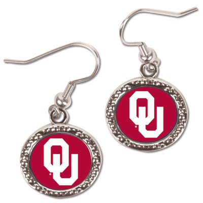 Oklahoma Sooners WinCraft Women's Round Dangle Earrings