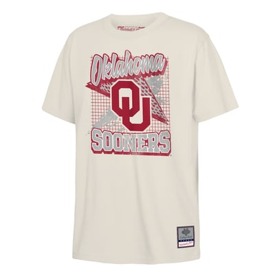 Oklahoma Sooners Mitchell & Ness Youth Collegiate T-Shirt - Natural
