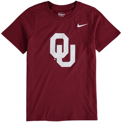 Oklahoma Sooners Nike Youth Cotton Logo T-Shirt - Crimson