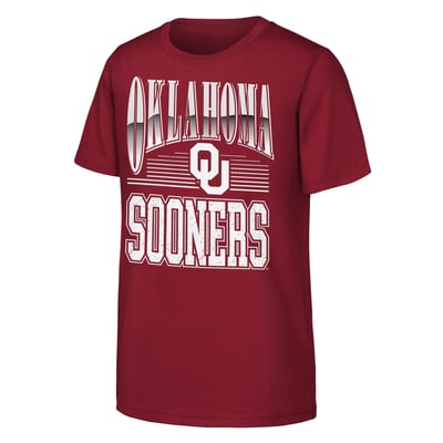  Oklahoma Sooners Outerstuff Youth Chrome Header T-Shirt - Crimson