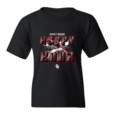 Rocky Beers Oklahoma Sooners Youth Happy Hour Graphic T-Shirt - Black