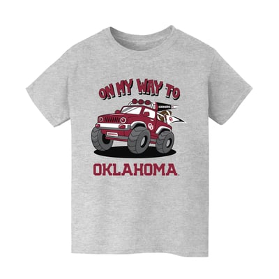 Oklahoma Sooners Vive La Fete Youth On My Way T-Shirt - Gray