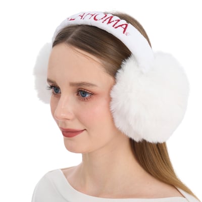 Oklahoma Sooners ZooZatz Fluffy Earmuffs
