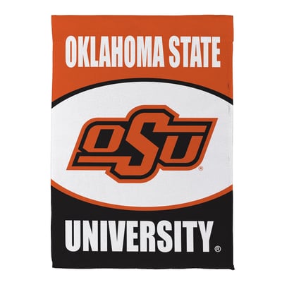  Oklahoma State Cowboys 12.5" x 28" Scoped Logo Double-Sided Suede Garden Flag