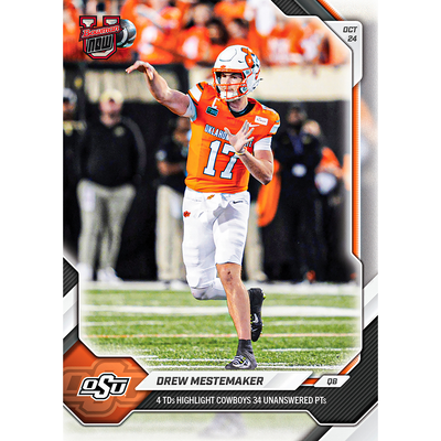 Drew Mestemaker - 2026-27 Bowman U NOW® Football - Card 34 - LOOK FOR AUTOS