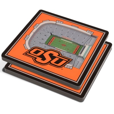 Oklahoma State Cowboys Fanpoint 3D StadiumView Coasters