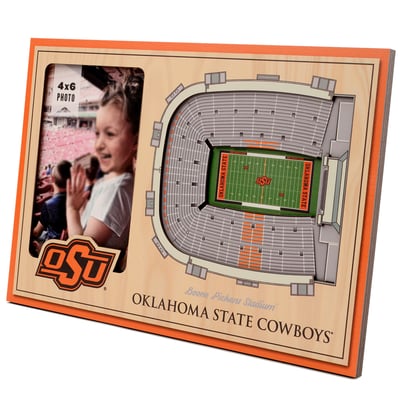 Oklahoma State Cowboys Fanpoint 3D StadiumView Picture Frame