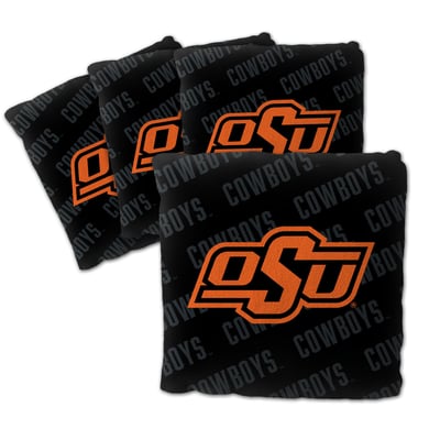 Oklahoma State Cowboys Fanpoint Four-Piece Cornhole Bag Set