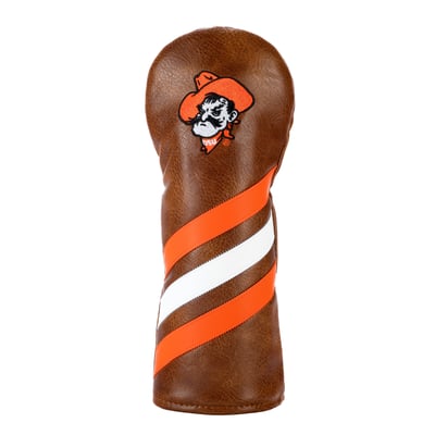 Oklahoma State Cowboys Hometown Brands Leather Stripes Fairway Cover
