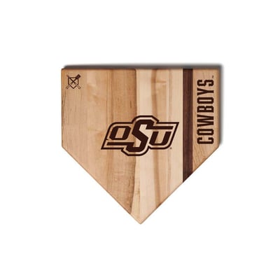 Oklahoma State Cowboys Jardine Baseball BBQ 12" x 12" Home Plate Cutting Board