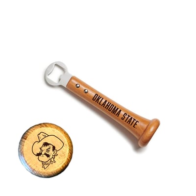 Oklahoma State Cowboys Jardine Baseball BBQ Pickoff Bottle Opener