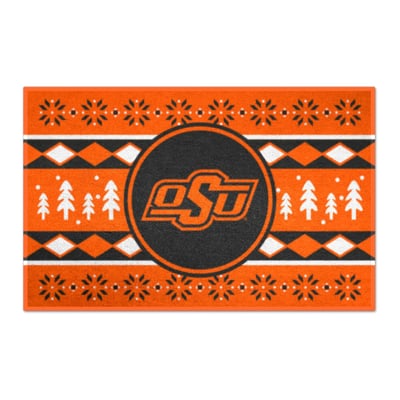 Oklahoma State Cowboys Logo Brands 19" x 30" Holiday Sweater Starter Mat