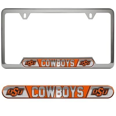  Oklahoma State Cowboys Logo Brands Embossed License Plate Frame