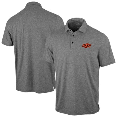 Oklahoma State Cowboys Antigua Static Polo - Heather Black