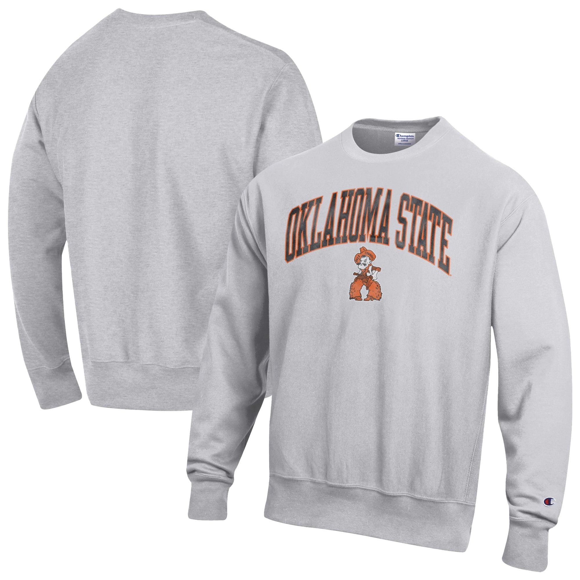 Champion Oklahoma State Cowboys Gray Distressed Arch Over Logo 