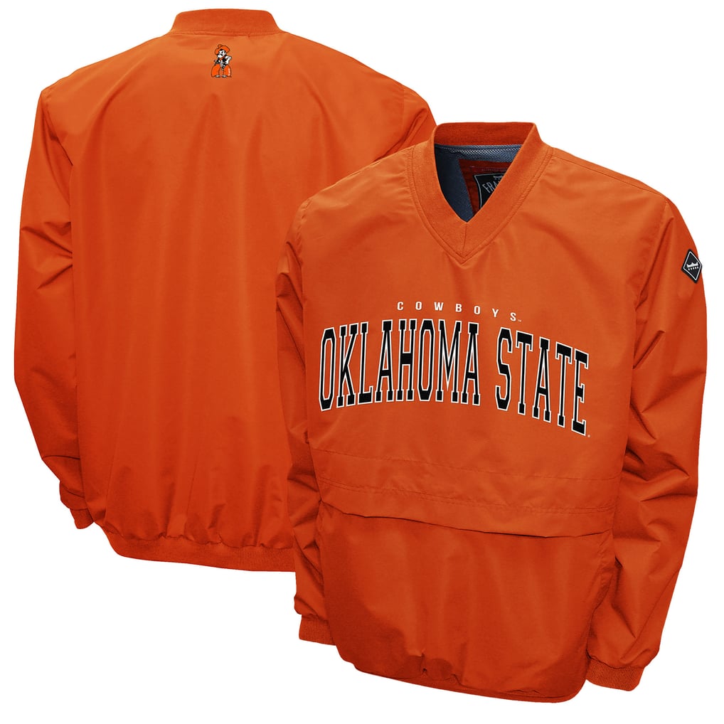 Oklahoma State Cowboys Franchise Club Members Windshell V-Neck Pullover Jacket - Orange