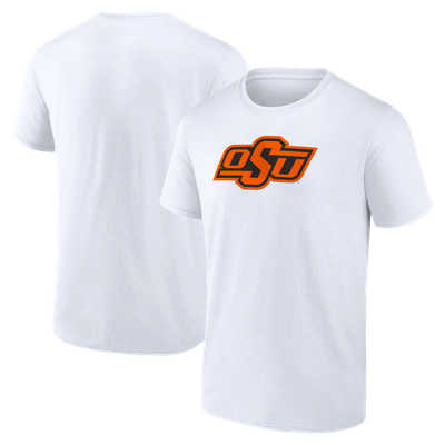 Oklahoma State Cowboys Logo Athletic Primary Logo T-Shirt - White