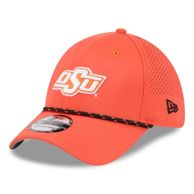  Oklahoma State Cowboys New Era Performance Rope 39THIRTY Stretch Hat - Orange