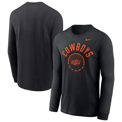 Oklahoma State Cowboys Nike Basketball Shoot Around Dri-FIT Legend Long Sleeve T-Shirt - Black