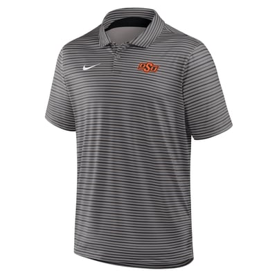 Oklahoma State Cowboys Nike Dri-FIT Tour Stripe Polo - Black